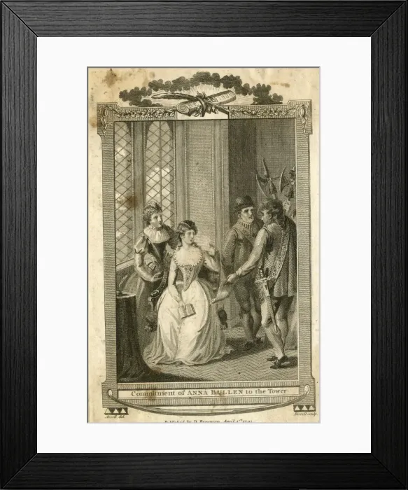 Framed Print : Commitment of Anne Boleyn to the Tower of London