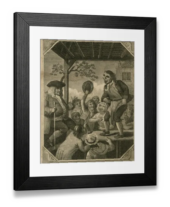 Framed Print : Scene of 18th century entertainment Framed Print : Scene of 18th century entertainment