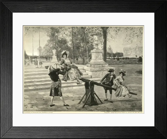Framed Print : Two women on a See-Saw Framed Print : Two women on a See-Saw