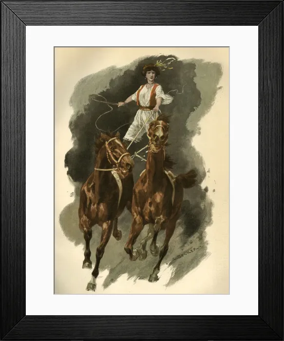 Framed Print : Hungarian horsewoman Framed Print : Hungarian horsewoman