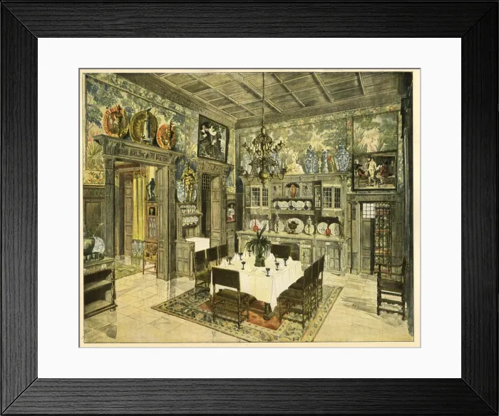 Framed Print : Room designed for a Rhenish industrialist Framed Print : Room designed for a Rhenish industrialist