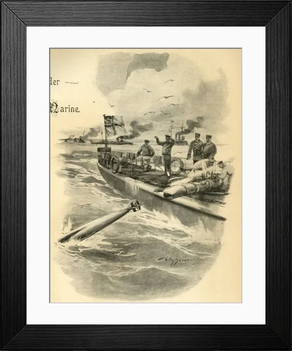 Framed Print : Firing a torpedo out of a tube Framed Print : Firing a torpedo out of a tube