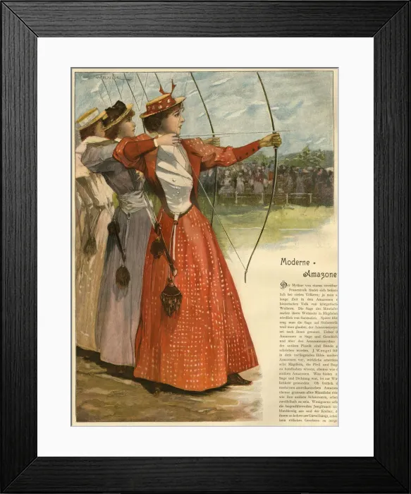 Framed Print : Modern Amazons - Women Archers Framed Print : Modern Amazons - Women Archers