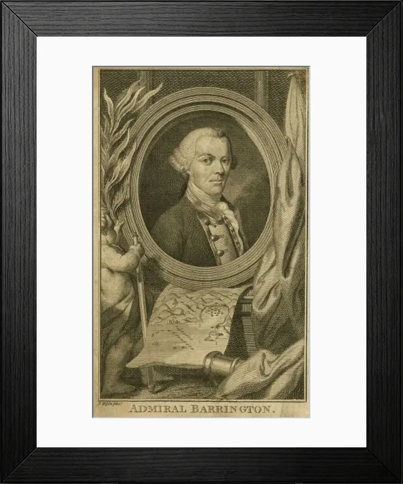 Framed Print : Admiral Samuel Barrington Framed Print : Admiral Samuel Barrington