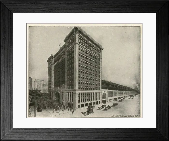 Framed Print : La Salle Street Station, Chicago, Illinois, USA
