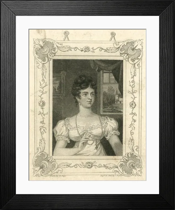 Framed Print : Miss Carew as Clarissa in Lionel and Clarissa Framed Print : Miss Carew as Clarissa in Lionel and Clarissa