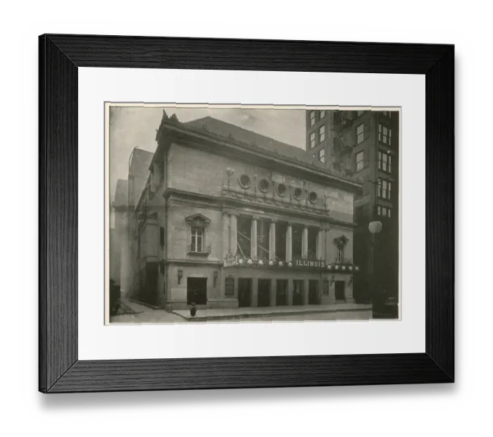 Framed Print : Illinois Theatre, Chicago, USA Framed Print : Illinois Theatre, Chicago, USA