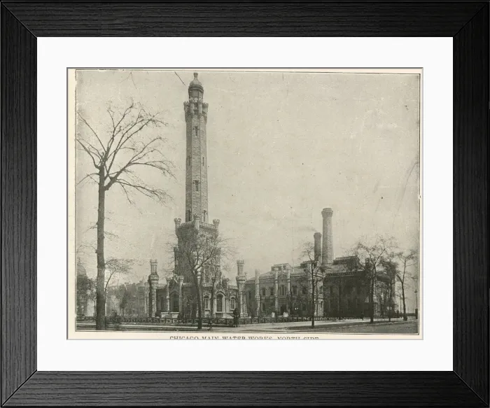 Framed Print : Chicago Main Waterworks, north side, Chicago, USA Framed Print : Chicago Main Waterworks, north side, Chicago, USA