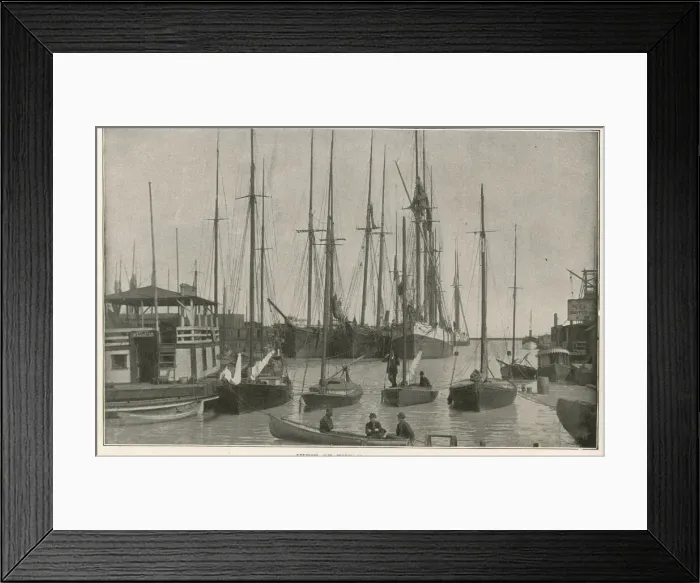 Framed Print : Harbour, docks and landings, Calumet River, Chicago, USA Framed Print : Harbour, docks and landings, Calumet River, Chicago, USA