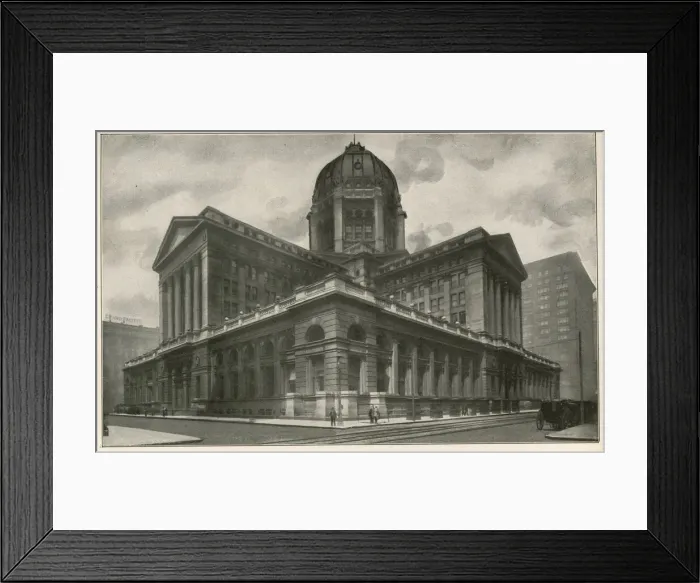 Framed Print : New Chicago Post Office and United States Federal Building Framed Print : New Chicago Post Office and United States Federal Building