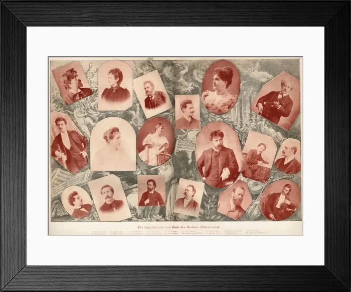 Framed Print : Conductors and guest artists, Berlin Philharmonic Orchestra Framed Print : Conductors and guest artists, Berlin Philharmonic Orchestra