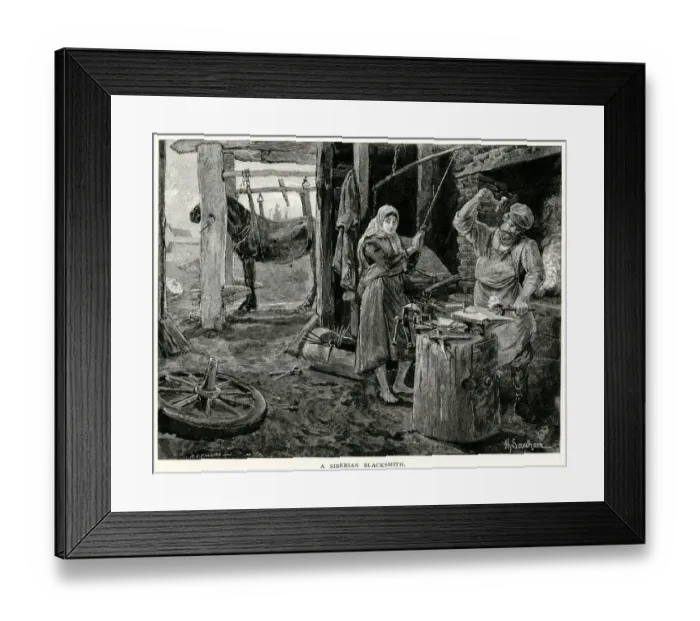 Framed Print : Siberian Blacksmith Framed Print : Siberian Blacksmith