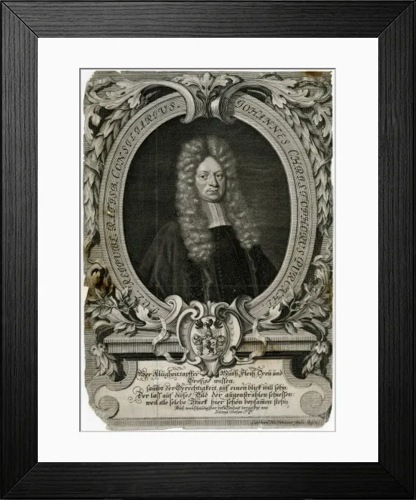Framed Print : Johann Christoph Purckhl of Regensburg, Germany