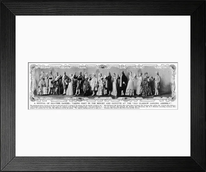 Framed Print : Minuet and gavotte at the Old Glasgow Dancing Assembly Framed Print : Minuet and gavotte at the Old Glasgow Dancing Assembly