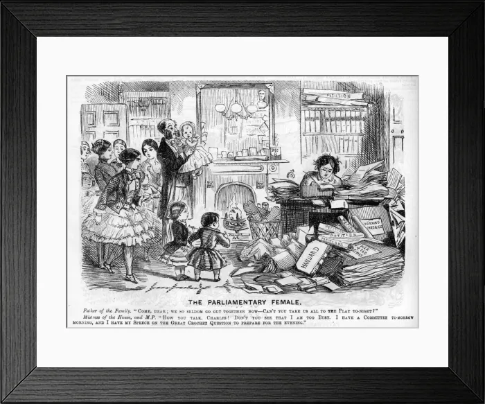 Framed Print : The parliamentary female Framed Print : The parliamentary female