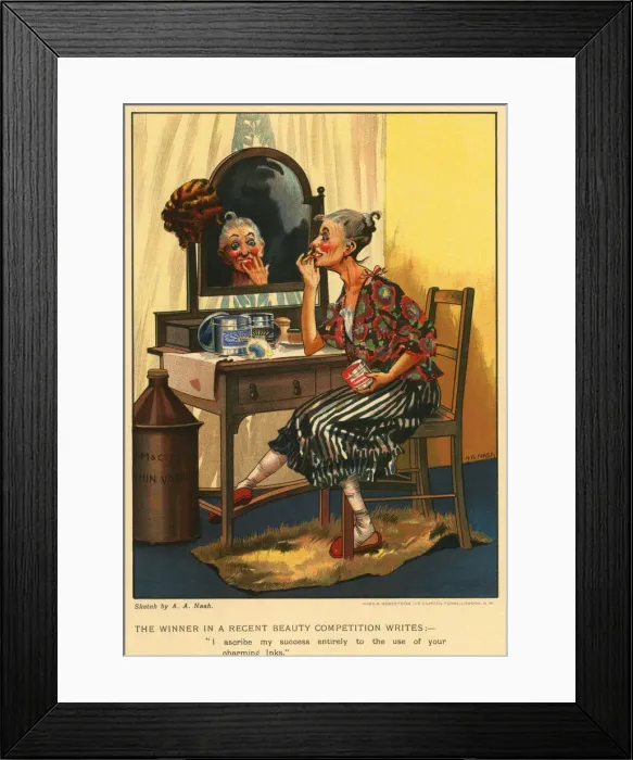 Framed Print : Cartoon advert for Shuck Maclean and Co Ltd Framed Print : Cartoon advert for Shuck Maclean and Co Ltd