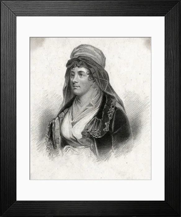Framed Print : Charlotte Turner Smith, English Romantic poet and novelist Framed Print : Charlotte Turner Smith, English Romantic poet and novelist