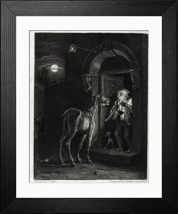 Framed Print : Comic design, Disturbed by the Night Mare Framed Print : Comic design, Disturbed by the Night Mare
