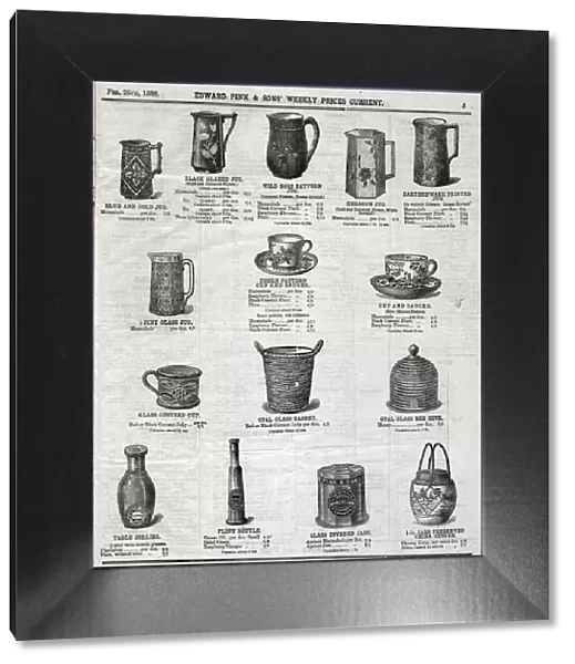 Edward Pink & Sons - Jugs, Cups, Saucers, etc