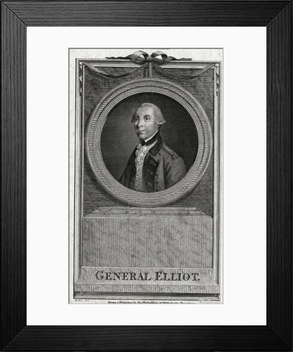 Framed Print : General George Augustus Eliott, 1st Baron Heathfield Framed Print : General George Augustus Eliott, 1st Baron Heathfield