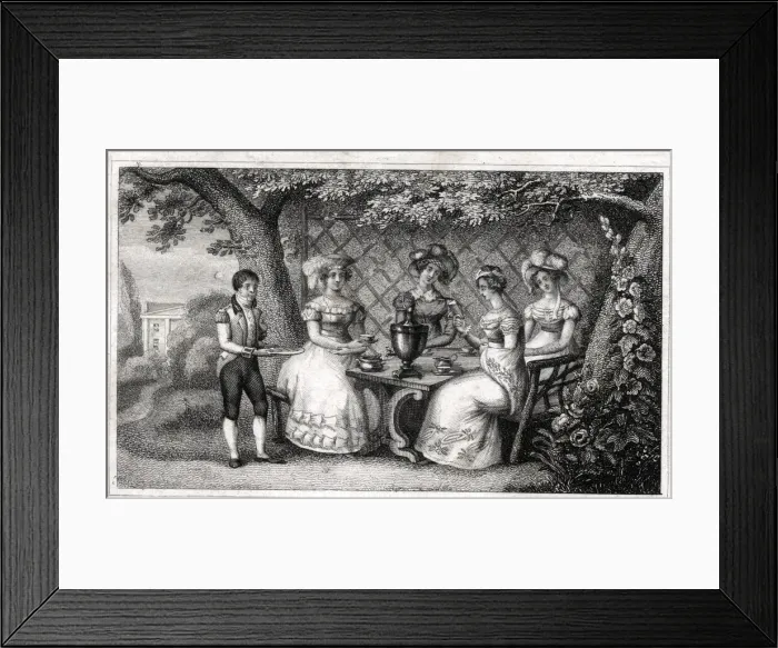 Framed Print : Ladies tea party with samovar Framed Print : Ladies tea party with samovar