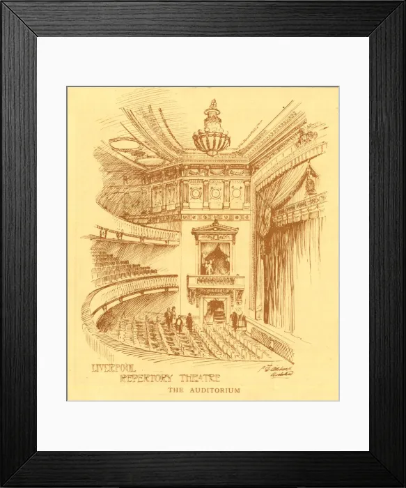 Framed Print : The Auditorium, Liverpool Repertory Theatre Framed Print : The Auditorium, Liverpool Repertory Theatre