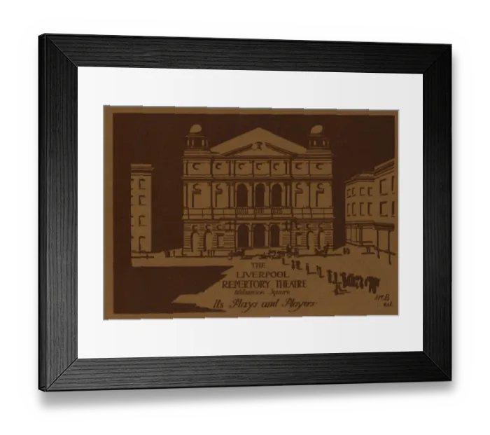 Framed Print : Liverpool Repertory Theatre, Williamson Square, Liverpool Framed Print : Liverpool Repertory Theatre, Williamson Square, Liverpool