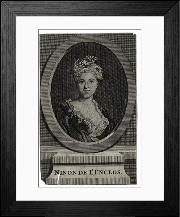 Framed Print : Ninon de L Enclos or Ninon de Lanclos, French author Framed Print : Ninon de L Enclos or Ninon de Lanclos, French author