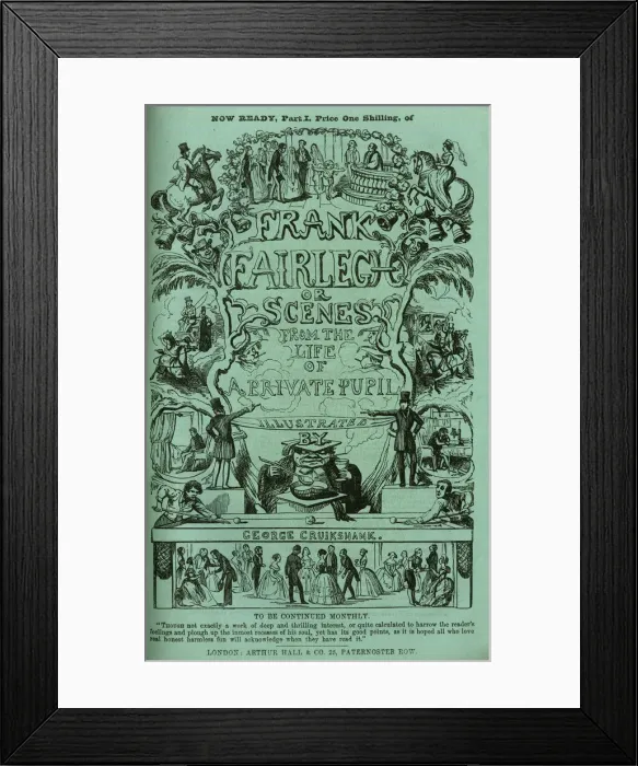 Framed Print : Cover design, Scenes from the Life of a Private Pupil Framed Print : Cover design, Scenes from the Life of a Private Pupil