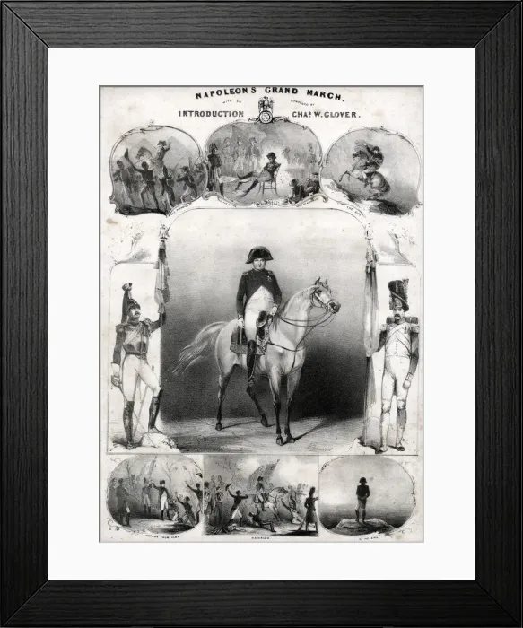 Framed Print : Music cover, Napoleons Grand March Framed Print : Music cover, Napoleons Grand March