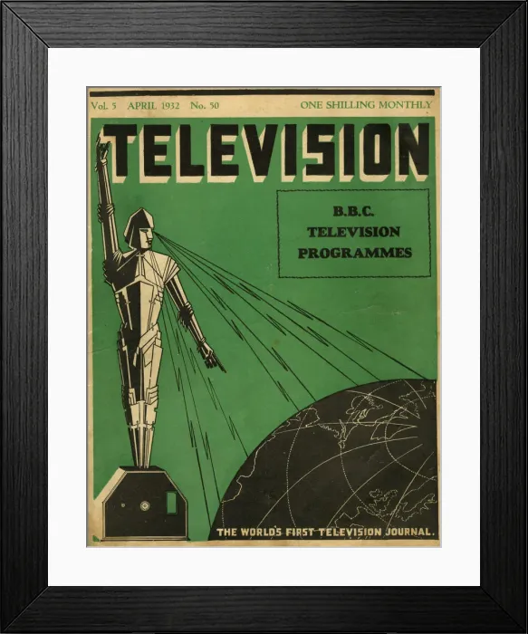 Framed Print : Television magazine cover Framed Print : Television magazine cover