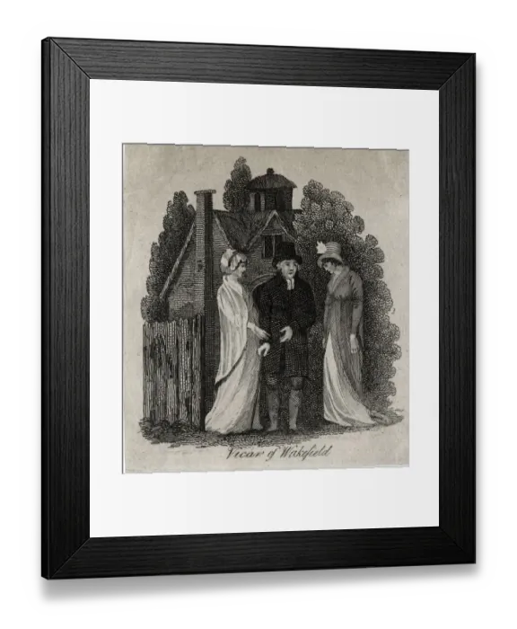 Framed Print : Illustration, The Vicar of Wakefield Framed Print : Illustration, The Vicar of Wakefield