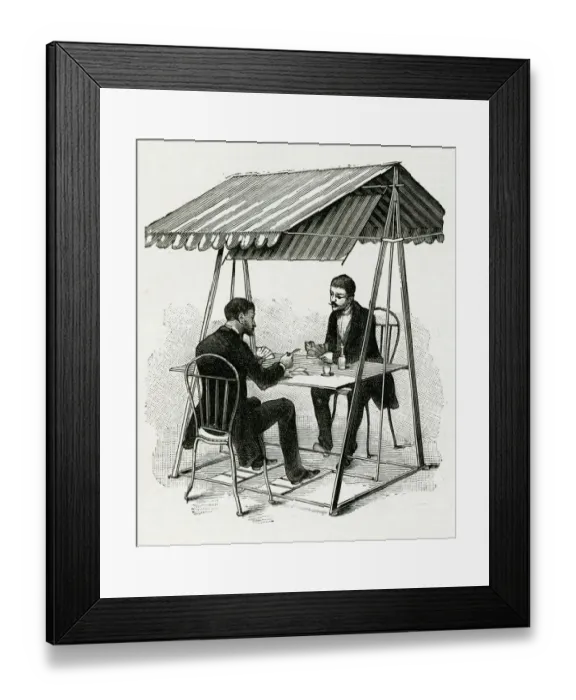 Framed Print : Punkah - type of ventilator 1886 Framed Print : Punkah - type of ventilator 1886