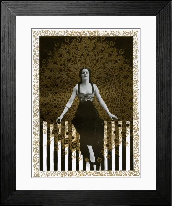 Framed Print : Gold and Black Studies - Miss Amy Wellesley Framed Print : Gold and Black Studies - Miss Amy Wellesley