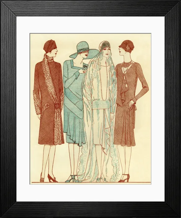 Framed Print : 1920s fashion Framed Print : 1920s fashion