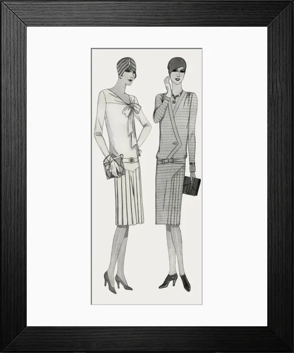 Framed Print : 1920s fashion