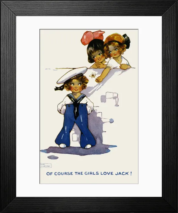 Framed Print : Patriotic children