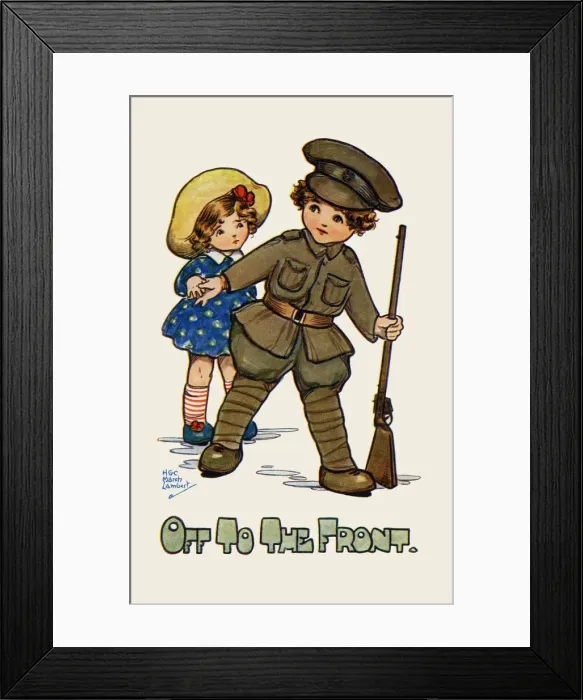 Framed Print : Patriotic children Framed Print : Patriotic children