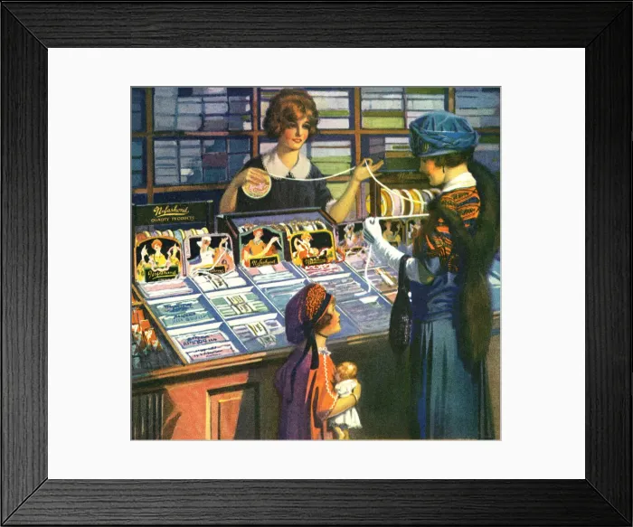 Framed Print : Haberdashery counter Framed Print : Haberdashery counter