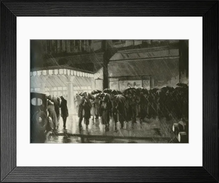 Framed Print : Standing in the rain Framed Print : Standing in the rain