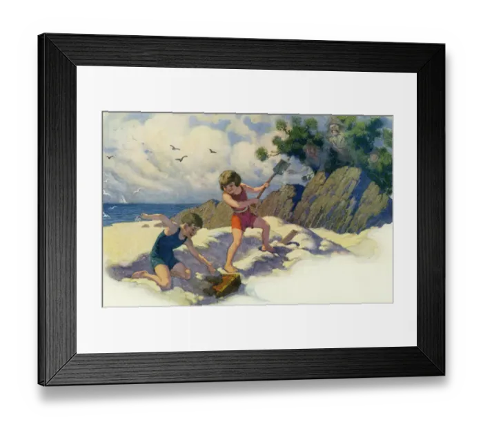 Framed Print : Children at play on a beach Framed Print : Children at play on a beach