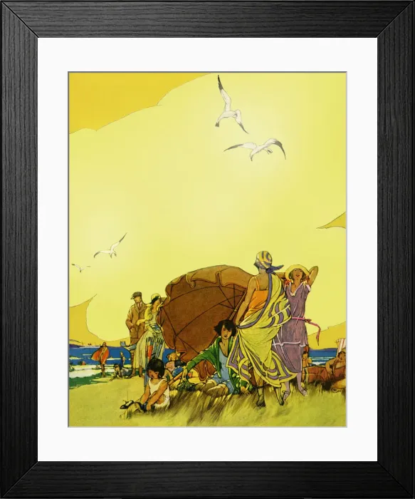 Framed Print : Group on thecoast Framed Print : Group on thecoast