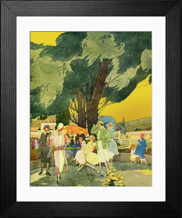 Framed Print : Stylish ladies at the golf club Framed Print : Stylish ladies at the golf club