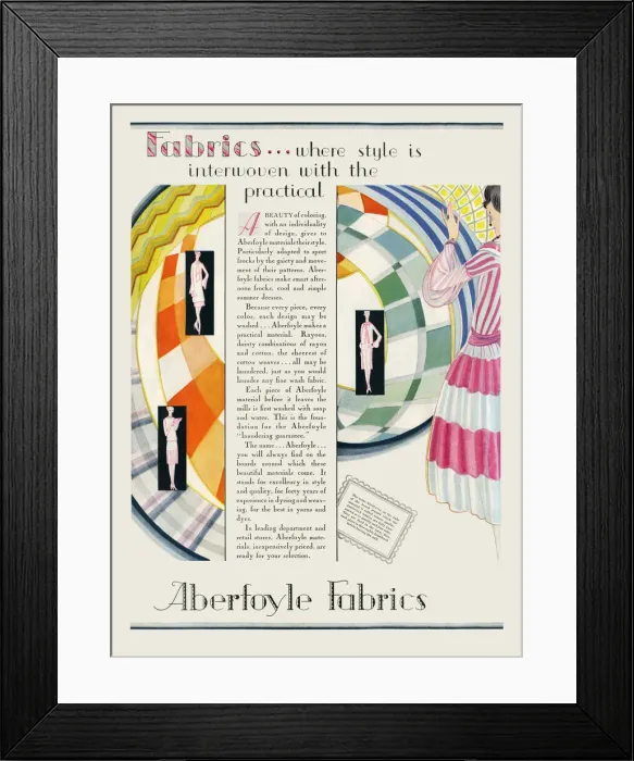 Framed Print : Aberfoyle fabrics Framed Print : Aberfoyle fabrics
