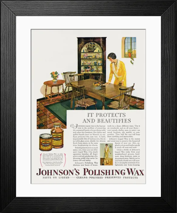 Framed Print : Johnsons Wax polish Framed Print : Johnsons Wax polish