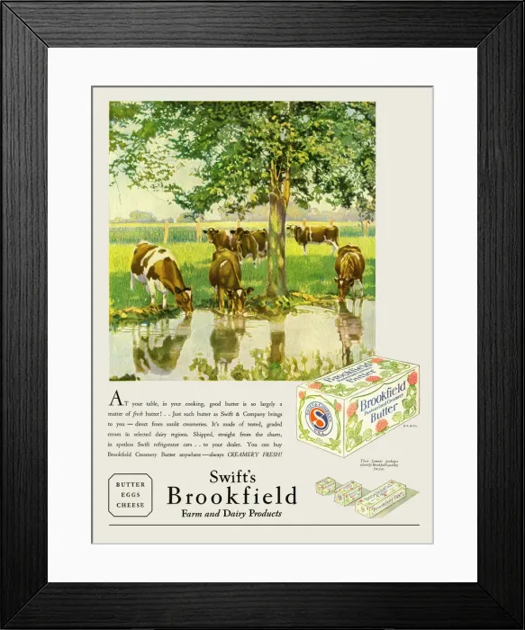Framed Print : Brookfield butter Framed Print : Brookfield butter