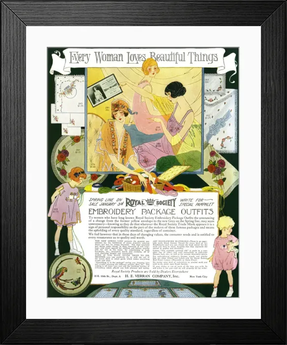 Framed Print : Royal Society Needlework Products Framed Print : Royal Society Needlework Products