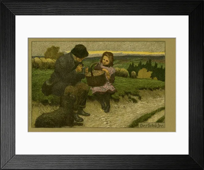 Framed Print : The Shepherdess Framed Print : The Shepherdess