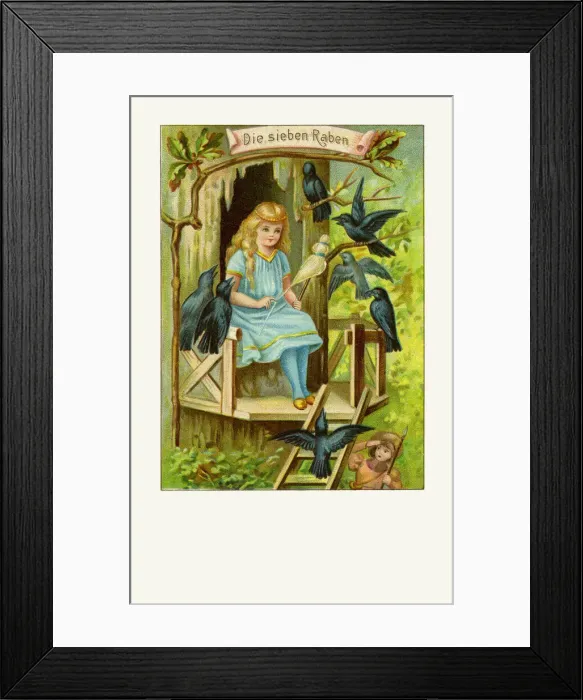 Framed Print : The Seven Ravens Framed Print : The Seven Ravens
