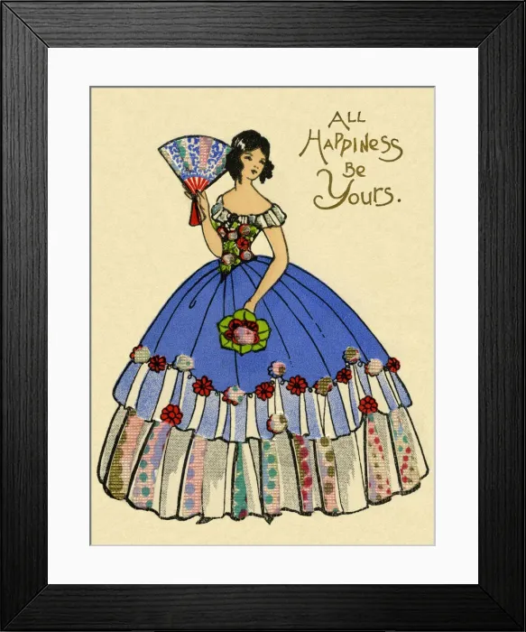 Framed Print : Girl in a crinoline Framed Print : Girl in a crinoline